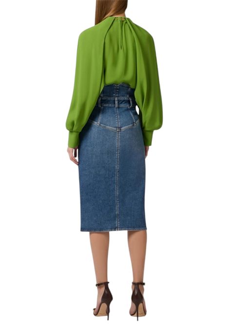 Viscose georgette blouse with jewel detail ELISABETTA FRANCHI | shirts | CA12961E2EV3